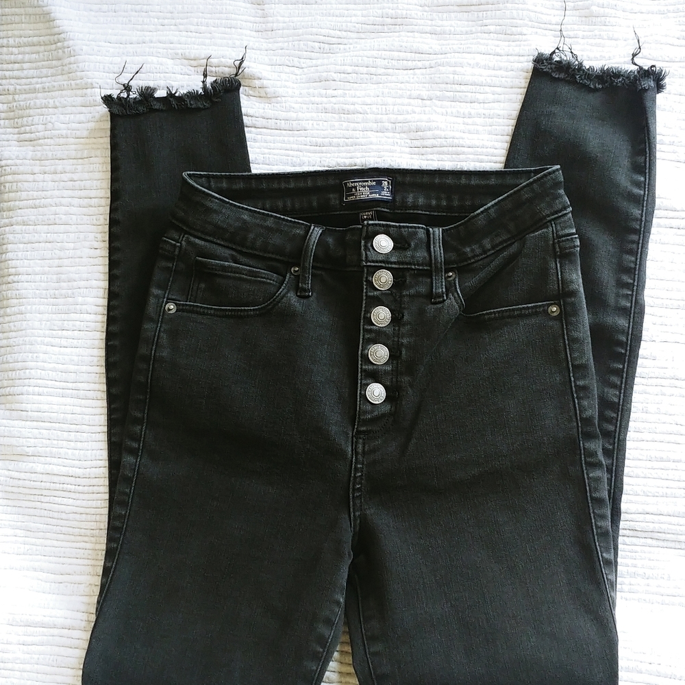 A&F High Rise Super Skinny Ankle